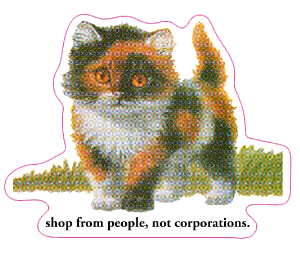 Shop from people, not corporations.